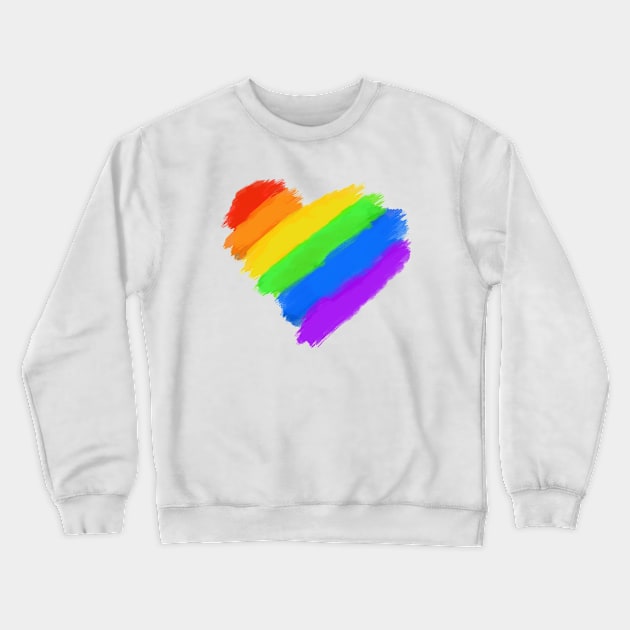 lbgt heart Crewneck Sweatshirt by SpaceAlienTees